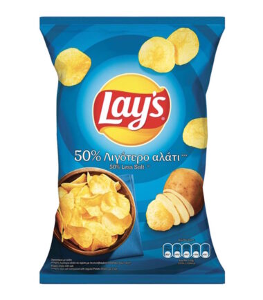 Πατατάκια LAY'S 50% Λιγότερο Αλάτι (120gr)