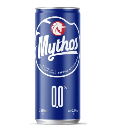 Μπίρα Κουτί 0,0% Αλκοόλ MYTHOS (330ml)