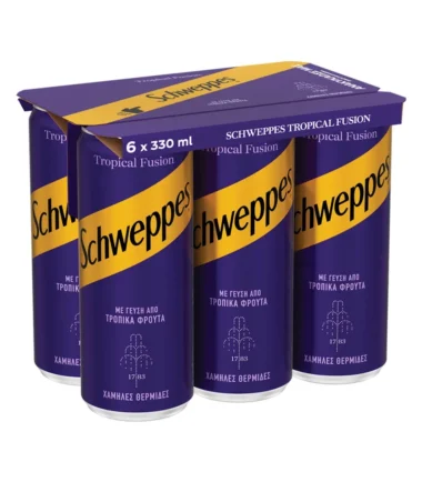 Αναψυκτικό Ανθρακούχο SCHWEPPES Tropical Fusion (6x330ml)