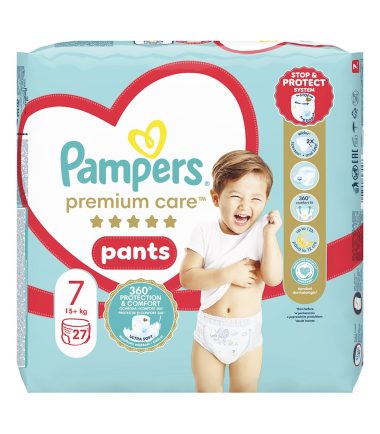 Πάνες Βρακάκι PAMPERS Premium Nο. 7/ 17+kg (27τεμ)