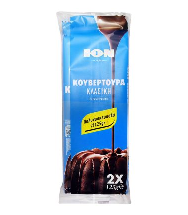 Κουβερτούρα Υγείας Κλασική ION (2x125gr) Πολυσυσκευασία