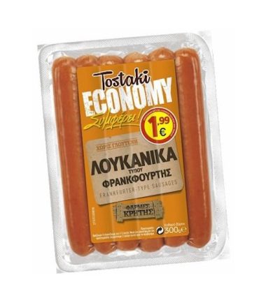 Λουκάνικα Φρανκφούρτης CRETA FARM TOSTAKI (270gr)