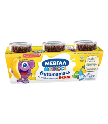 Μεβγάλ Frutomaniacs επιδόρπιο γιαουρτιού με μπανάνα 3x140g