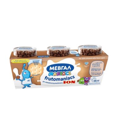Μεβγάλ γιαούρτι Frutomaniacs μπισκότο & σοκολάτα 3x140γρ.
