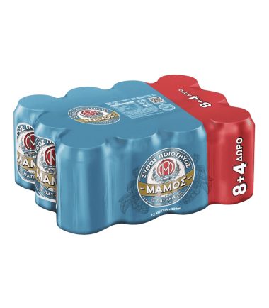 Mπύρα κουτί ΜΑΜΟΣ (12x330ml) (8+4 Δώρο)
