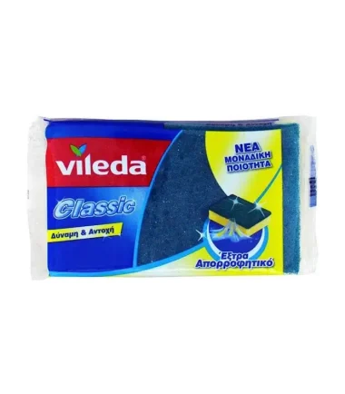 Σφουγγαράκι Κουζίνας VILEDA Classic Plus (2τεμ)